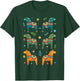 Dala Horse Sweden Swedish Dalecarlian Horses Scandinavian T-Shirt - T-Shirt | Forest