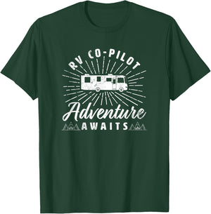 RV Co-Pilot Funny Motorhome RV Travel Women T-Shirt - T-Shirt | Forest