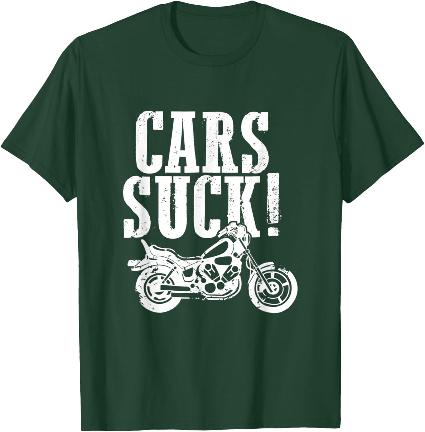 Cars Suck! Or Woman Biker T-Shirt - T-Shirt | Forest