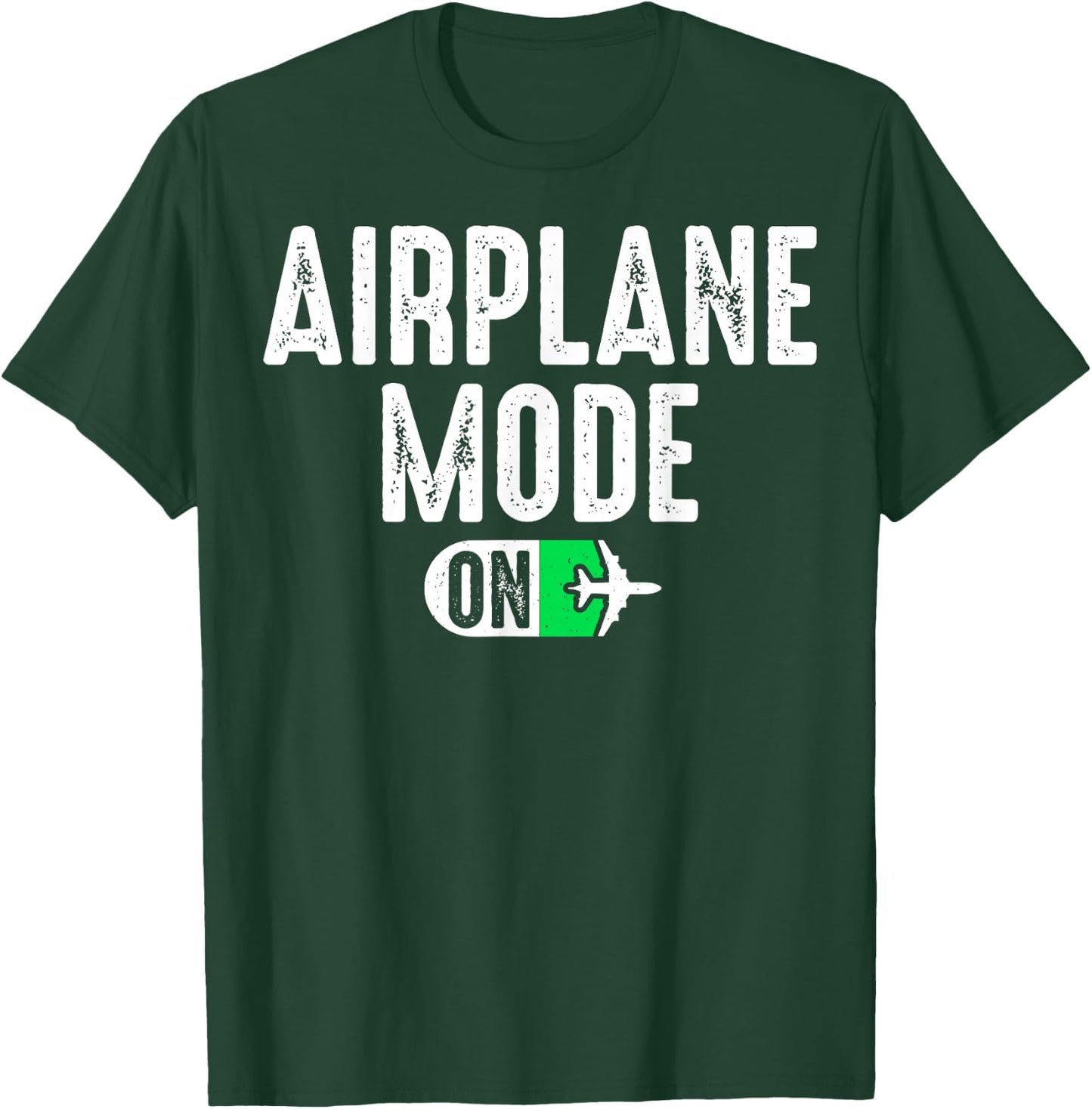 Airplane Mode on - CFI Pilot Aircraft Instructor Gifts T-Shirt - T-Shirt | Forest