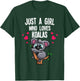 Funny Koala Bear For Girls Women Australian Animal Hearts T-Shirt - T-Shirt | Forest