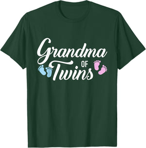 Grandma of Twins T-Shirt - T-Shirt | Forest