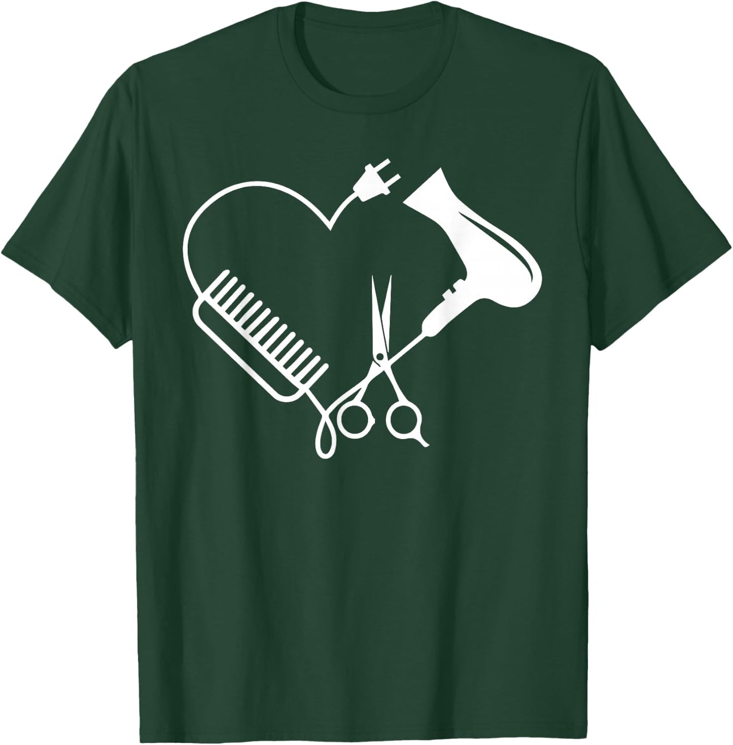 Hairdresser Hairdresser Salon Barber Hairstylist Hairdresser Gift T-Shirt - T-Shirt | Forest