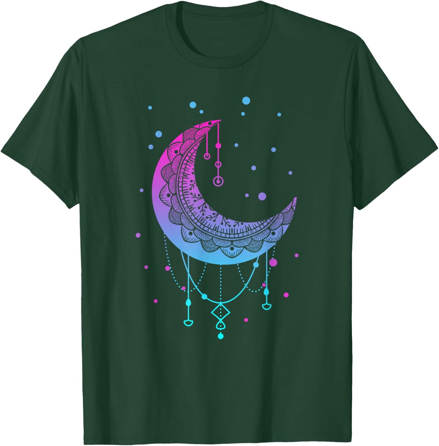 Kawaii Colorful Pastel Goth Moon T-Shirt - T-Shirt | Forest