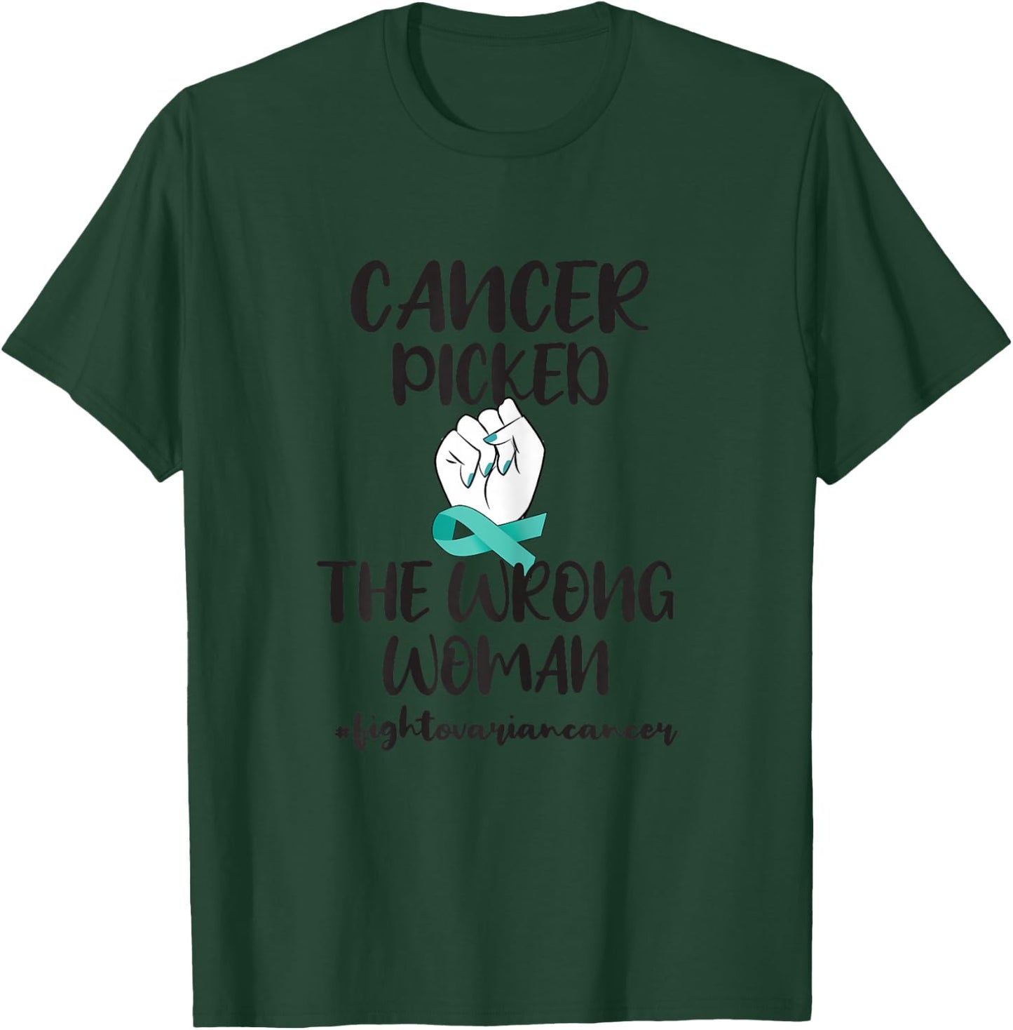 Ovarian Cancer Awareness Ovarian Cancer Warrior T-Shirt - T-Shirt | Forest
