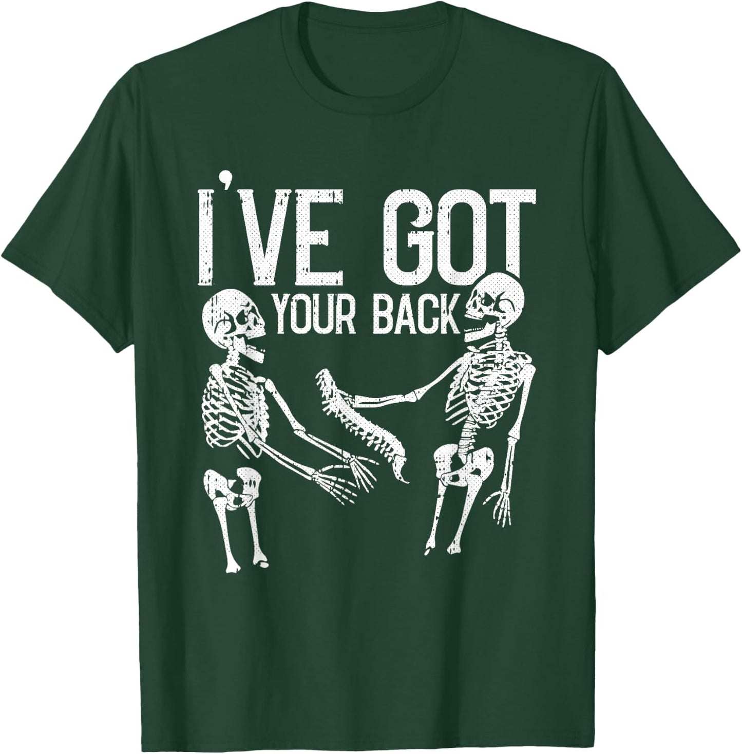 Ive Got Your Back Lazy Halloween Costume Funny Skeleton Beer T-Shirt - T-Shirt | Forest