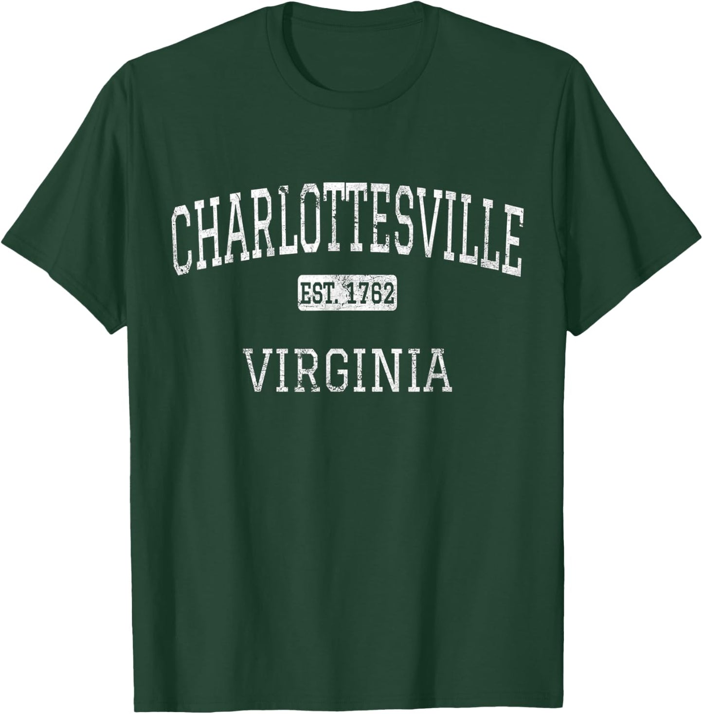 Charlottesville Virginia VA Vintage T-Shirt - T-Shirt | Forest