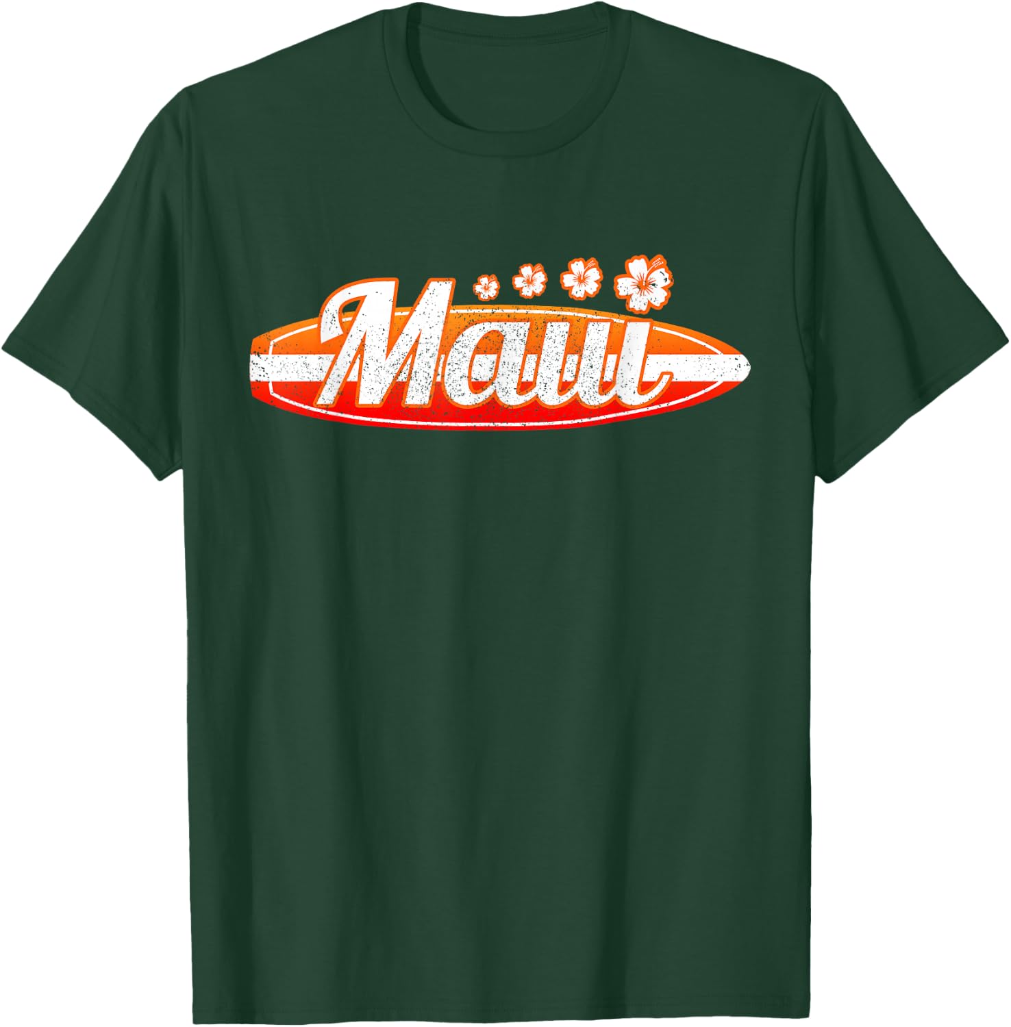 Maui Hawaiian Surf Shirt Hawaii Souvenir Gift T-Shirt - T-Shirt | Forest