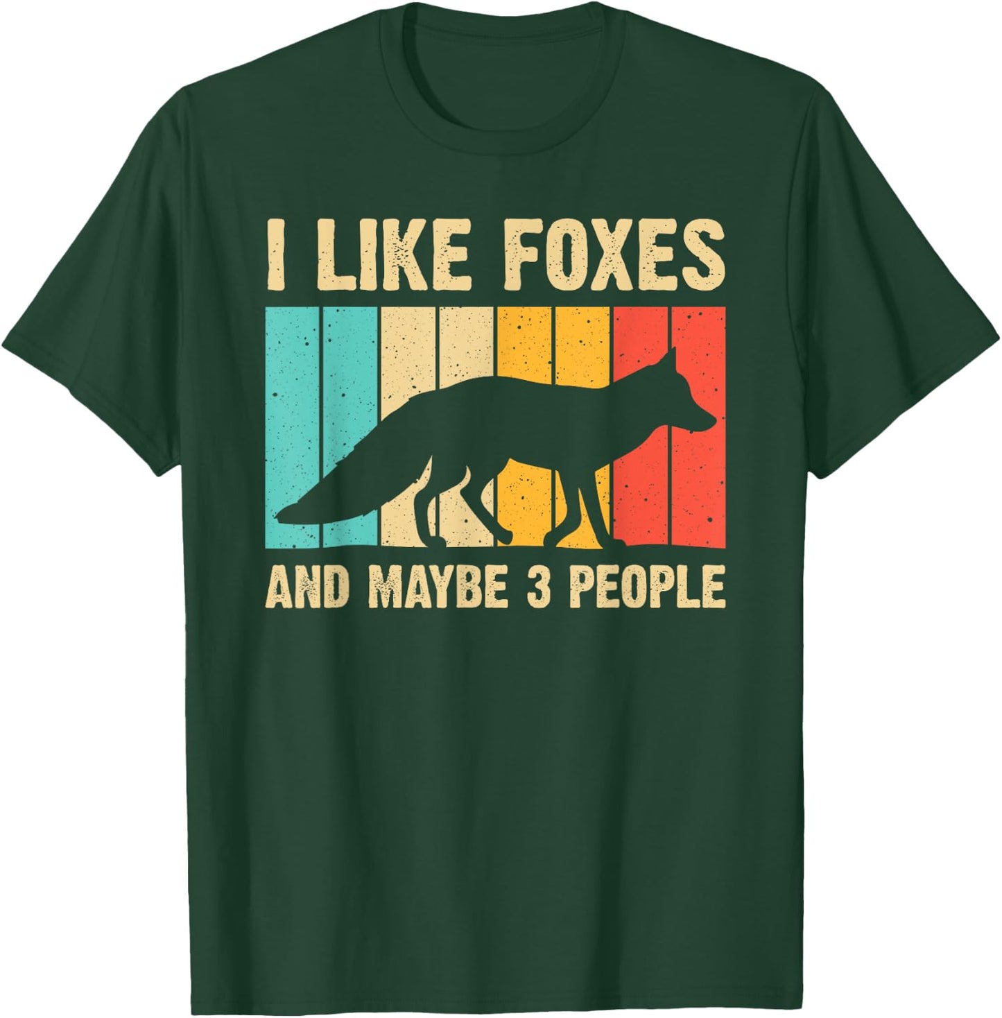Funny Fox Design For Fox Lovers Men Women Kids Introverts T-Shirt - T-Shirt | Forest