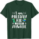Kids I’m Military Kid I Bloom Anywhere Purple Up Military Baby T-Shirt - T-Shirt | Forest