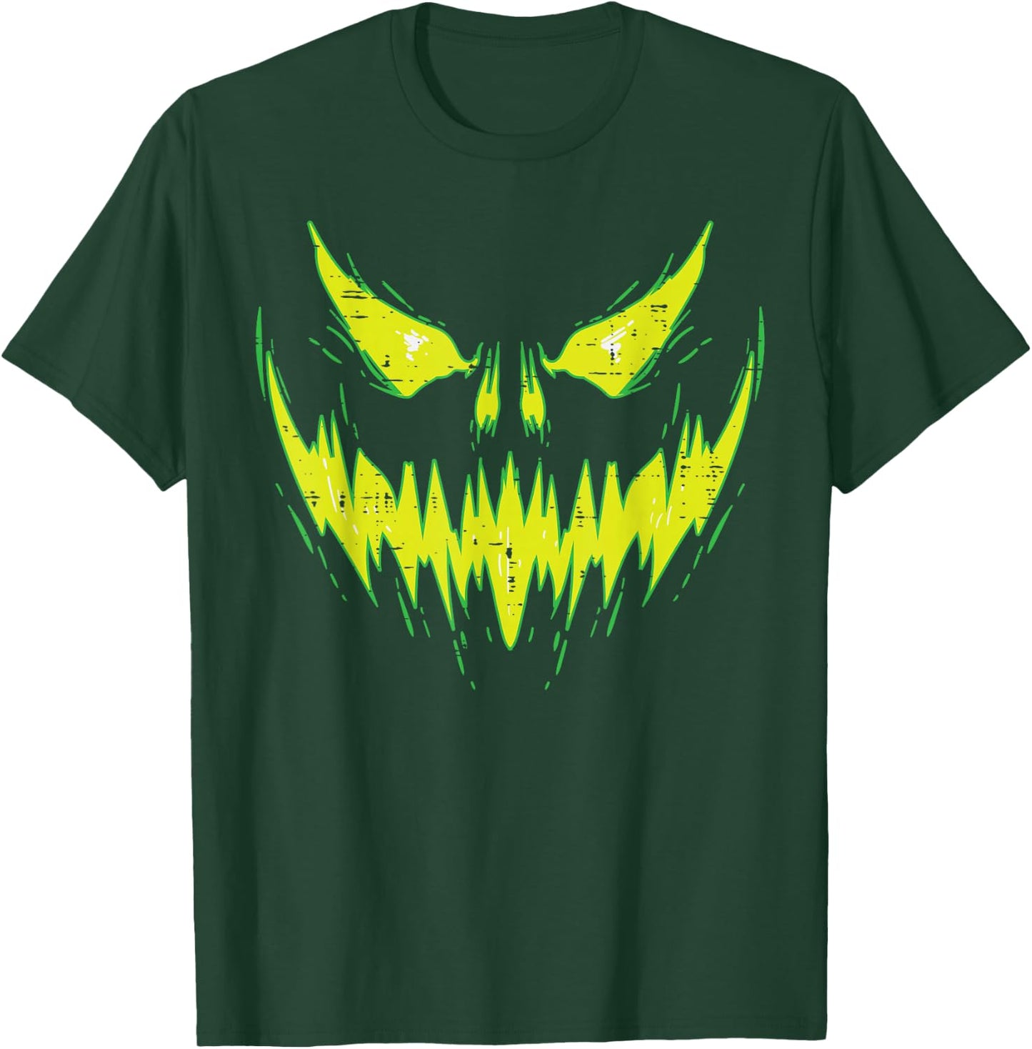 Scary Pumpkin Jack O Lantern Face Halloween Men Boys Kids T-Shirt - T-Shirt | Forest