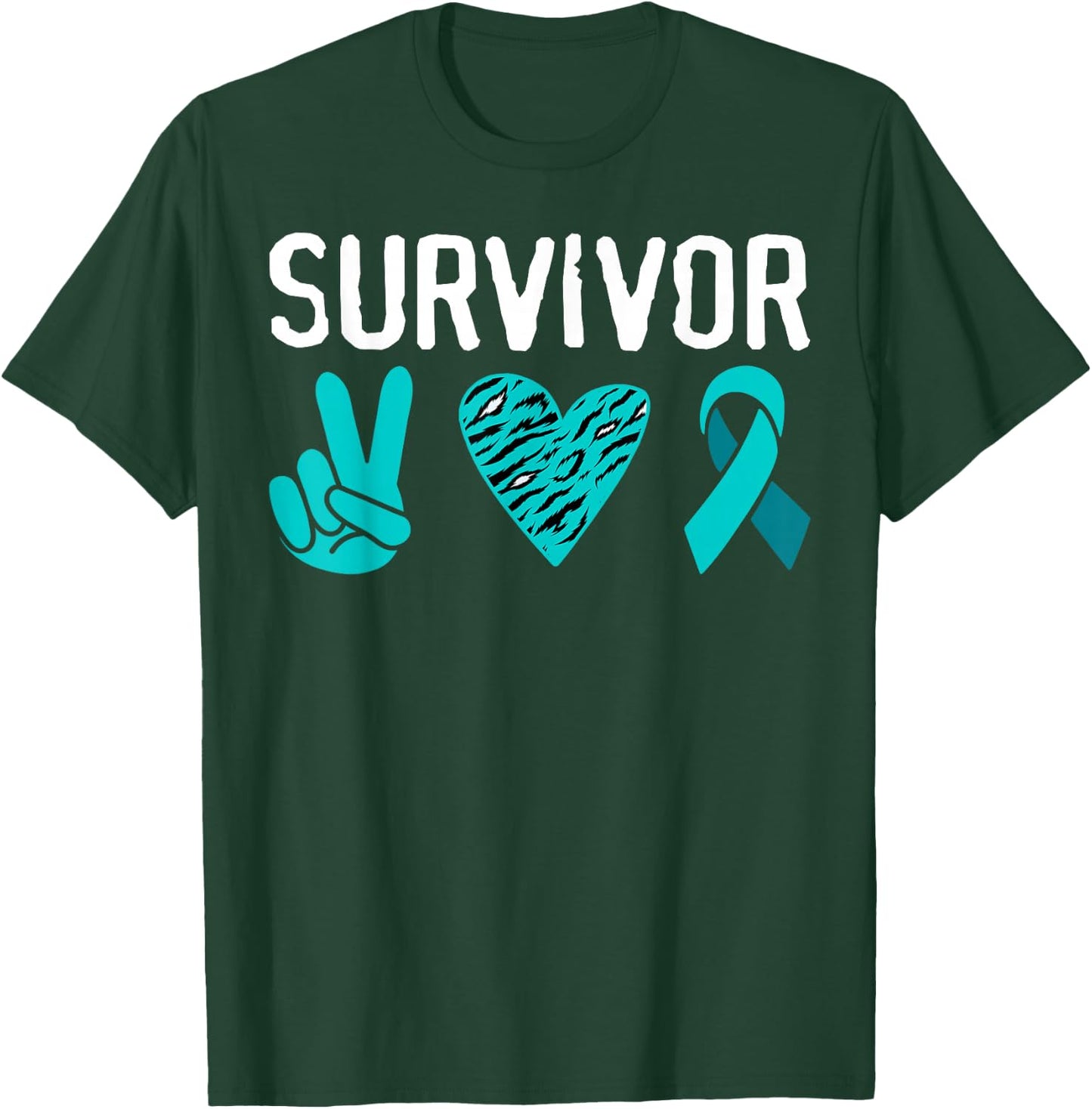 Survivor, Sexual Assault Awareness T-Shirt - T-Shirt | Forest