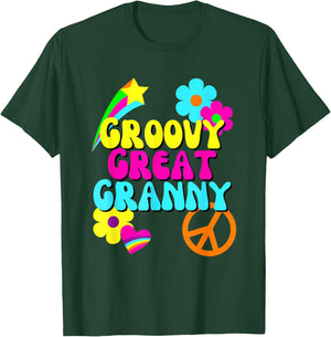 Groovy Great Granny, 1960's, 1970's Hippie Grandmother Gift T-Shirt - T-Shirt | Forest