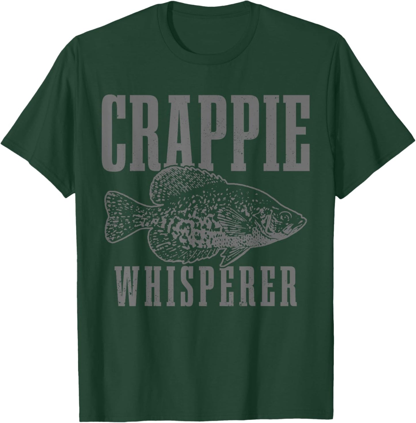 Crappie Whisperer Funny Vintage Crappie Fishing Fisherman T-Shirt - T-Shirt | Forest