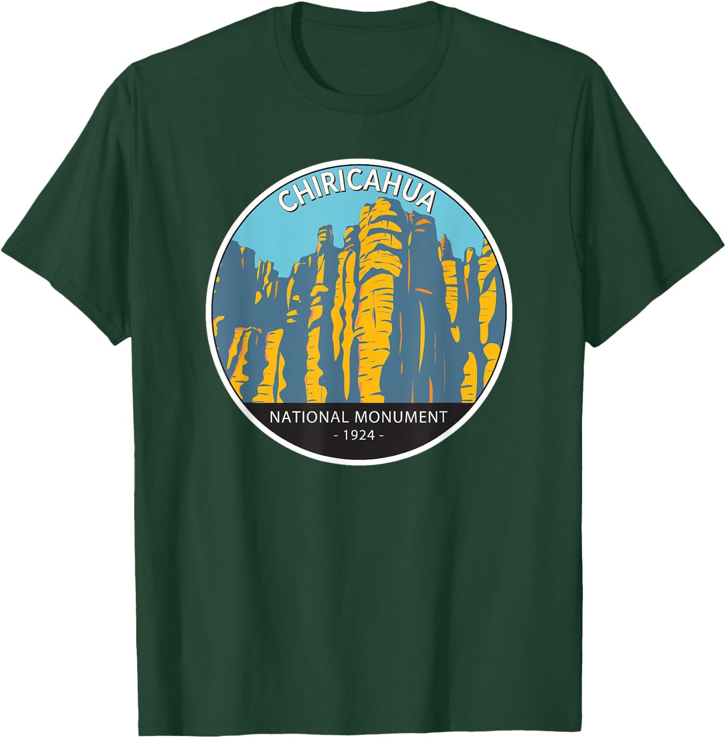 Chiricahua National Monument Arizona Vintage Circle T-Shirt - T-Shirt | Forest