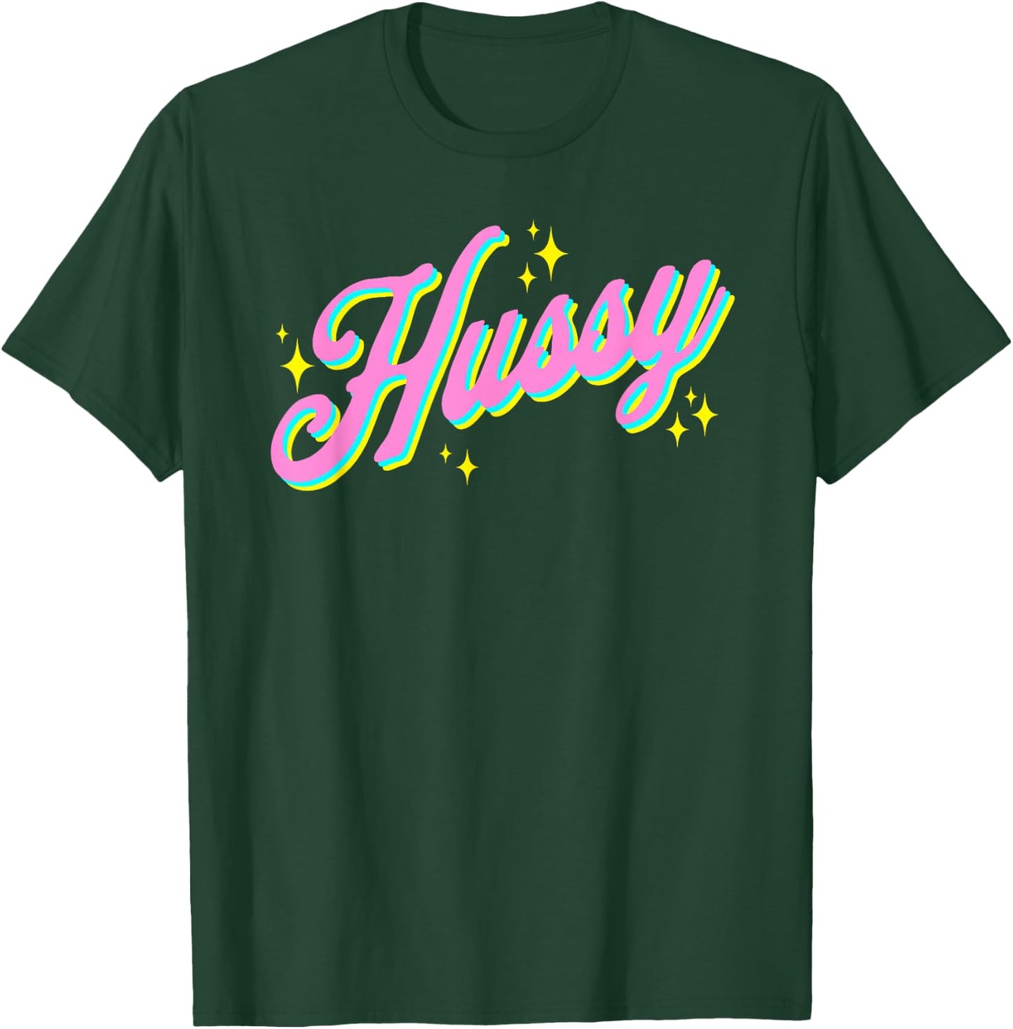 Hussy No Kink or Sex Shaming BDSM Funny Retro Women's T-Shirt - T-Shirt | Forest