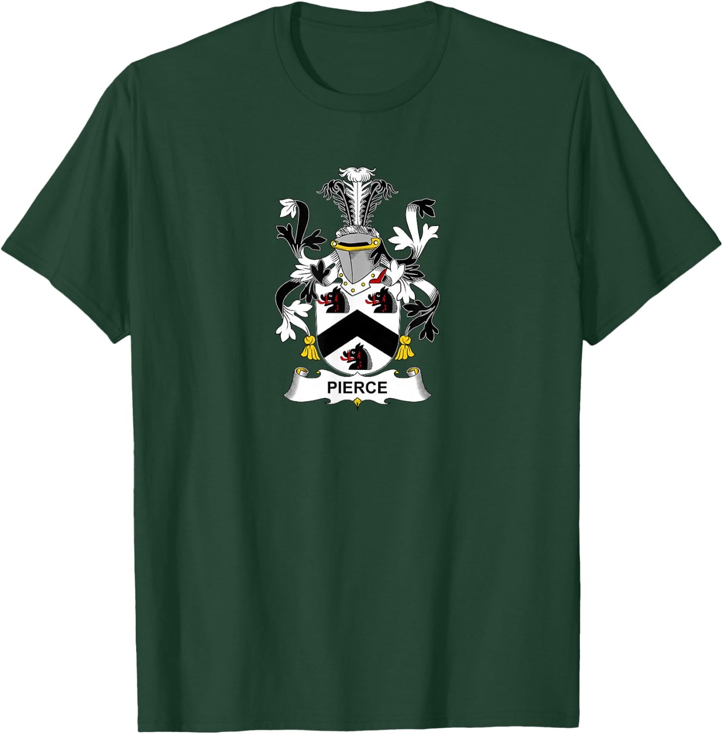 Pierce Coat of Arms - Family Crest T-Shirt - T-Shirt | Forest