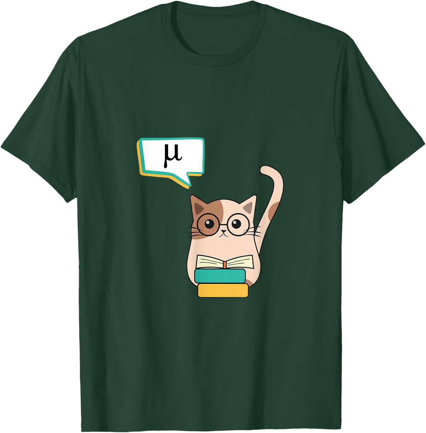 Funny Science Cat Designs: Quantum Kitty - -Adults' Black Cat - Small - Short Sleeve - Classic Fit T-Shirt - T-Shirt | Forest