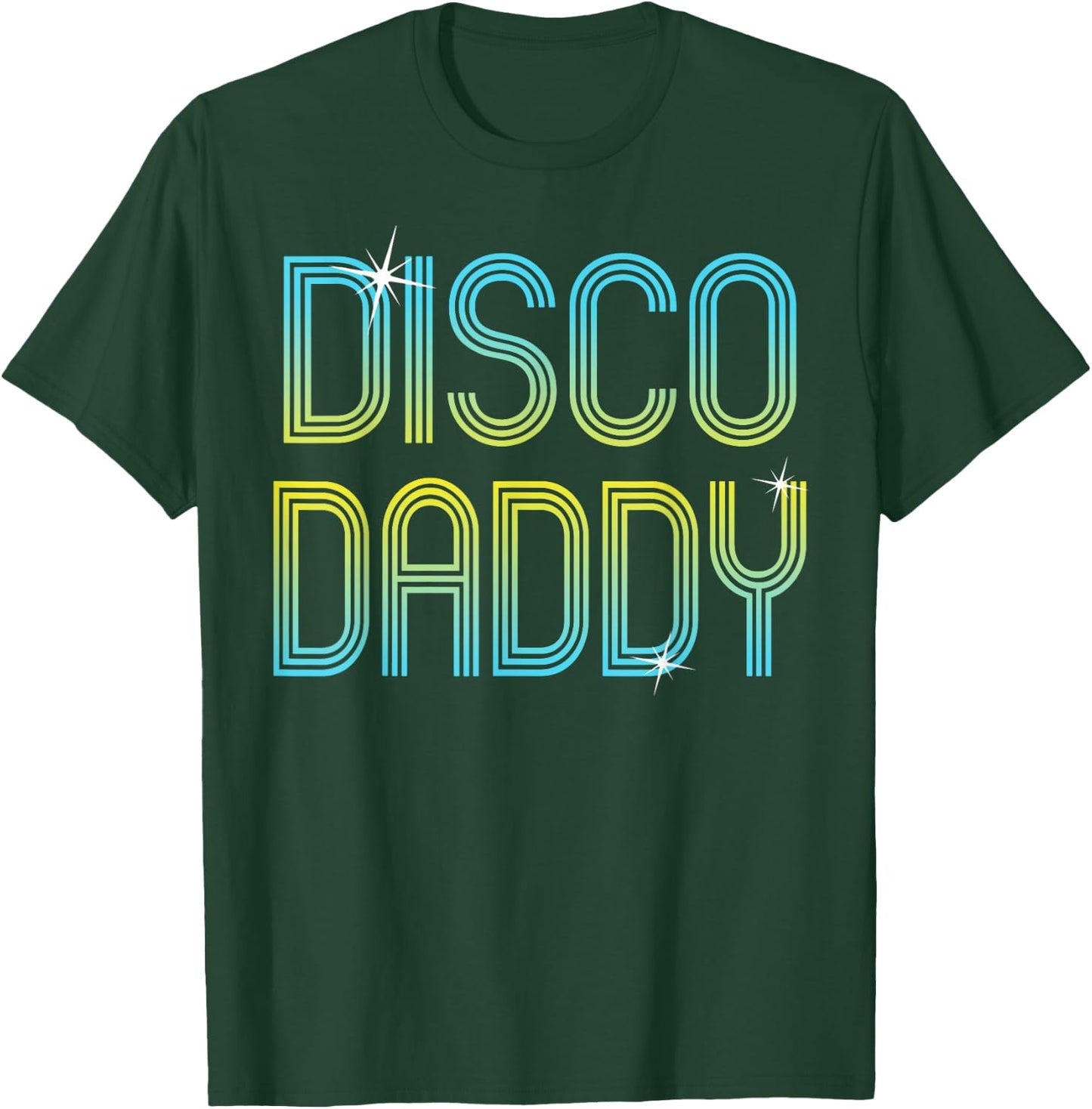Vintage Retro Disco Daddy 70s 80s Family Party Dance Theme T-Shirt - T-Shirt | Forest