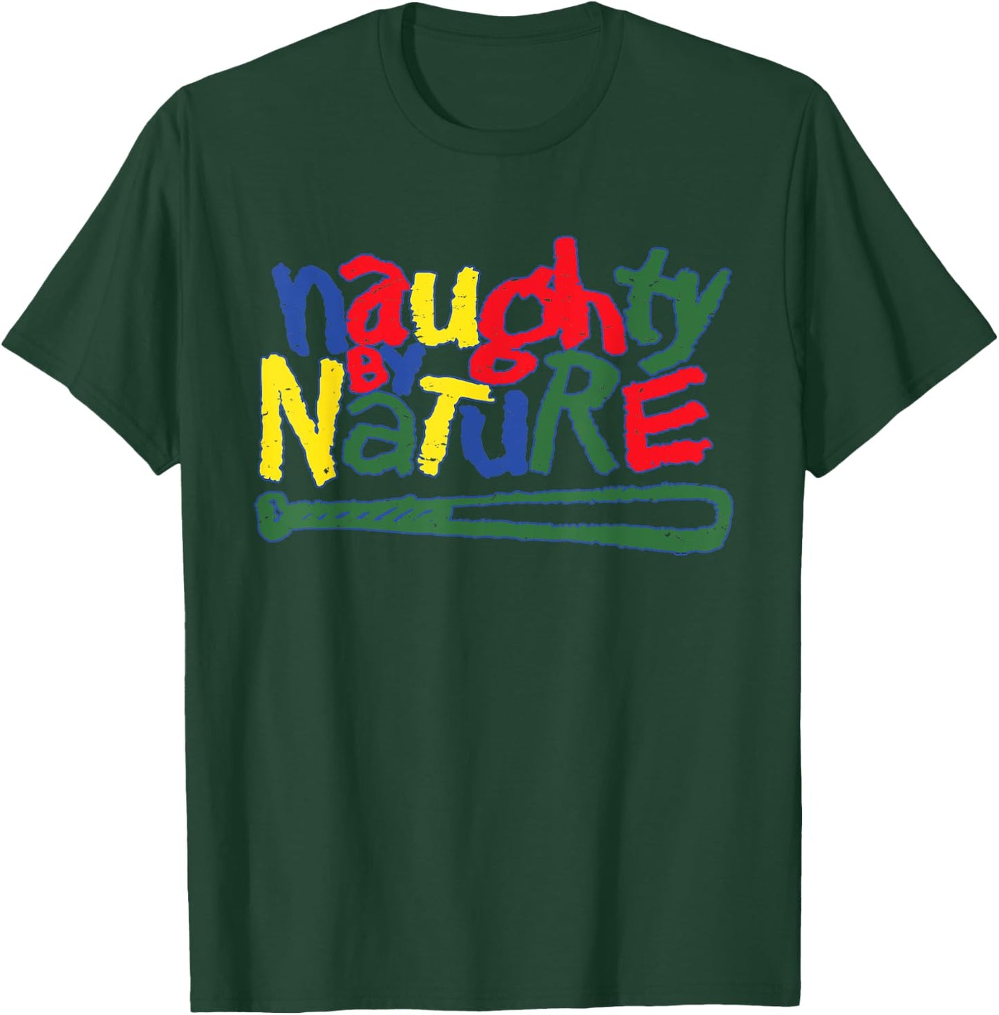 Naughty By Nature – Multi Color Logo T-Shirt - T-Shirt | Forest