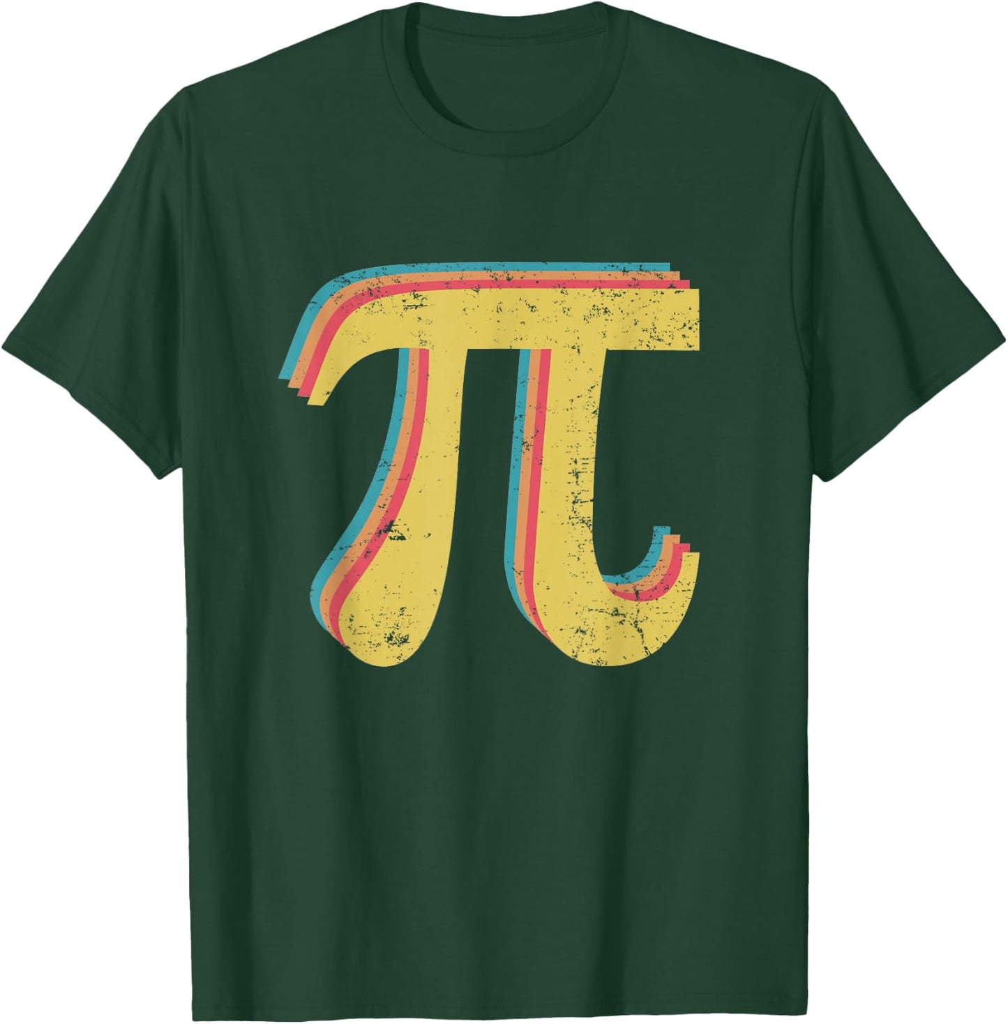 Pi 3,14 Pi Number Symbol Math Science Gift Vintage T-Shirt - T-Shirt | Forest