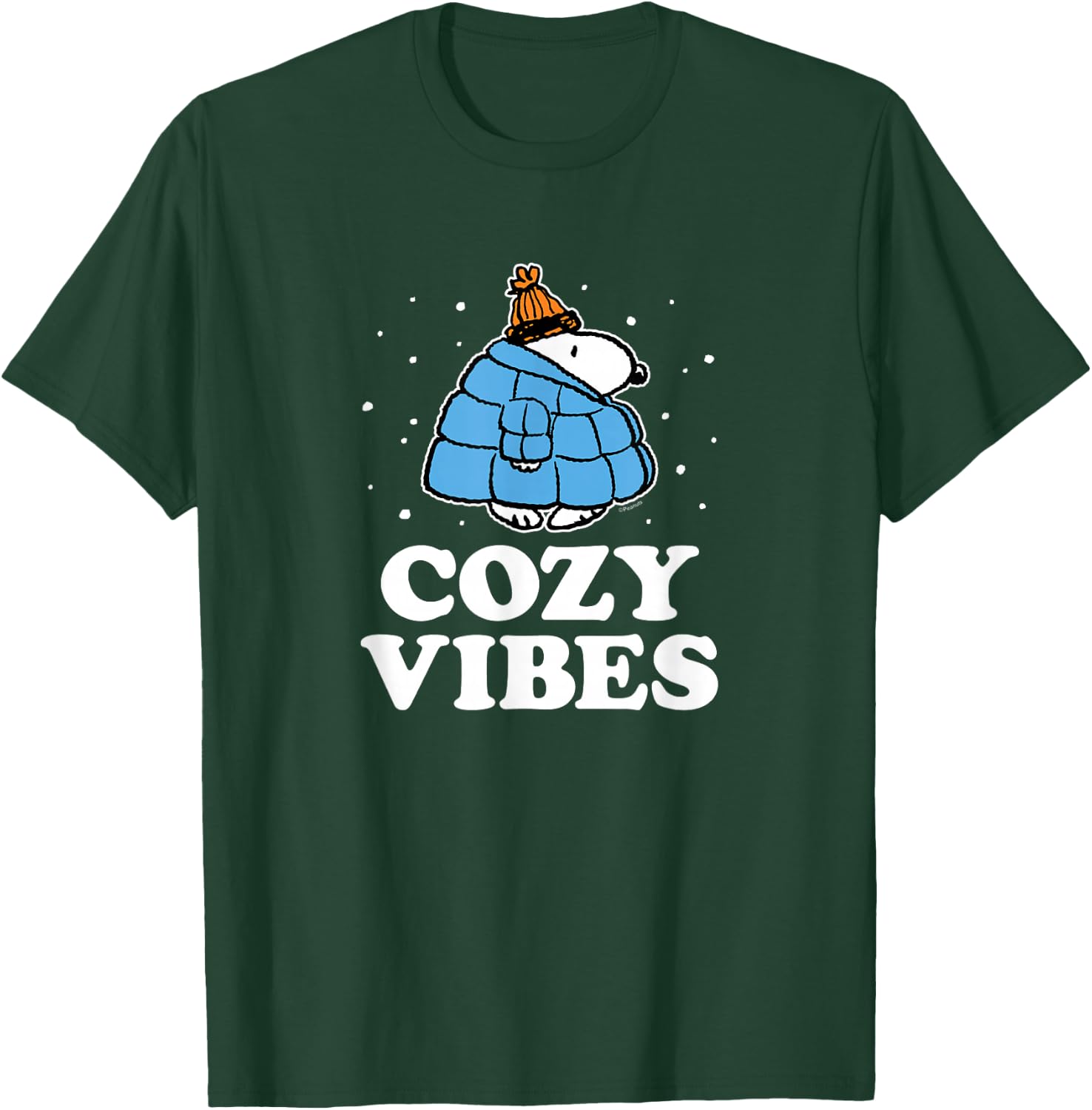 Peanuts - Puffer - Cozy Vibes T-Shirt - T-Shirt | Forest