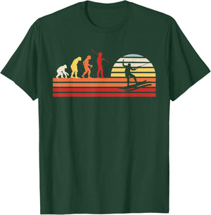 Retro Wakeboarder Wakeboard - Vintage Wakeboarding T-Shirt - T-Shirt | Forest