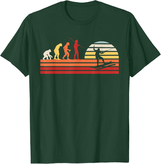 Retro Wakeboarder Wakeboard - Vintage Wakeboarding T-Shirt - T-Shirt | Forest