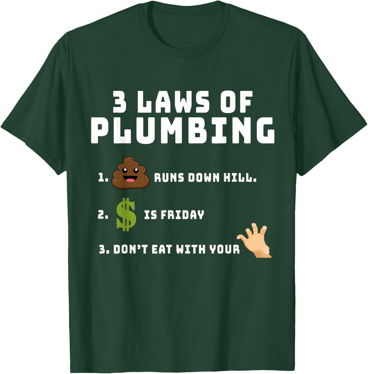 Funny Plumbing Fake Plumbers Crack Plumber Gifts A T-Shirt - T-Shirt | Forest