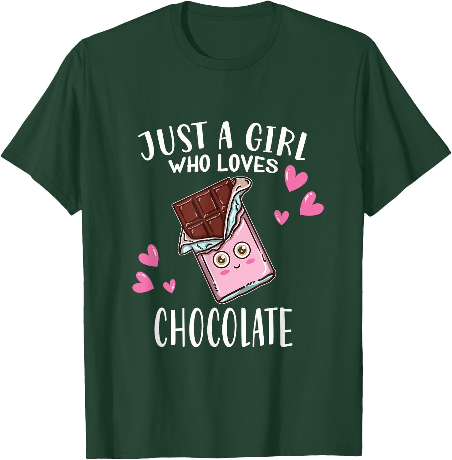 Just A Girl Who Loves Chocolate Lovers T-Shirt - T-Shirt | Forest