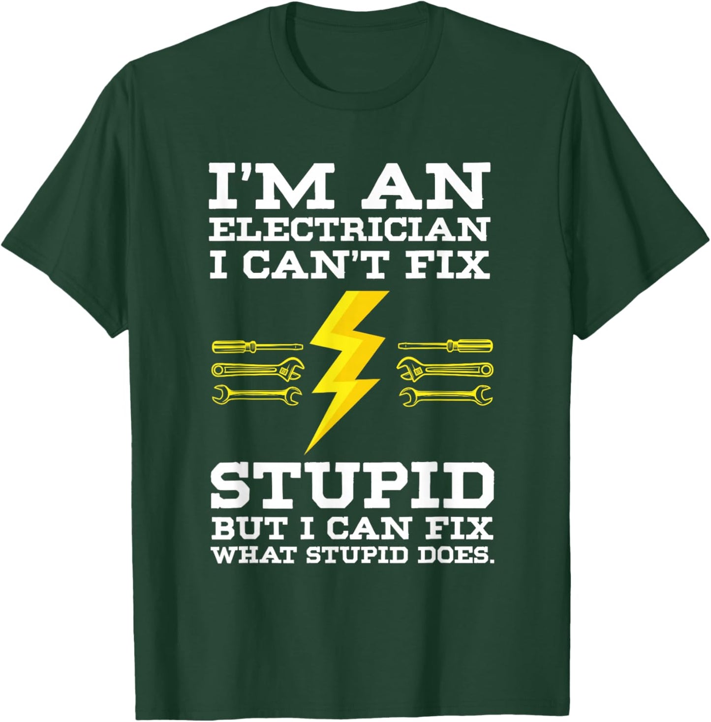 Electrician Gifts & Funny electrical Design T-Shirt - T-Shirt | Forest