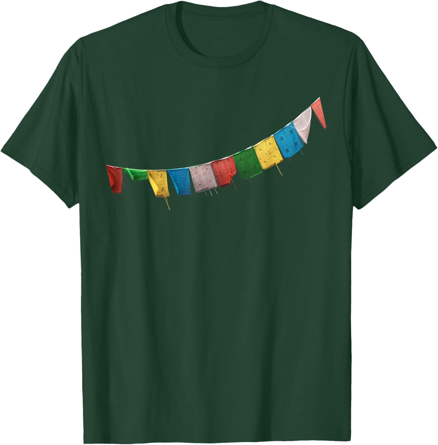 Tibetan Prayer Flag - Meditation & Qi Gong Shirt T-Shirt - T-Shirt | Forest