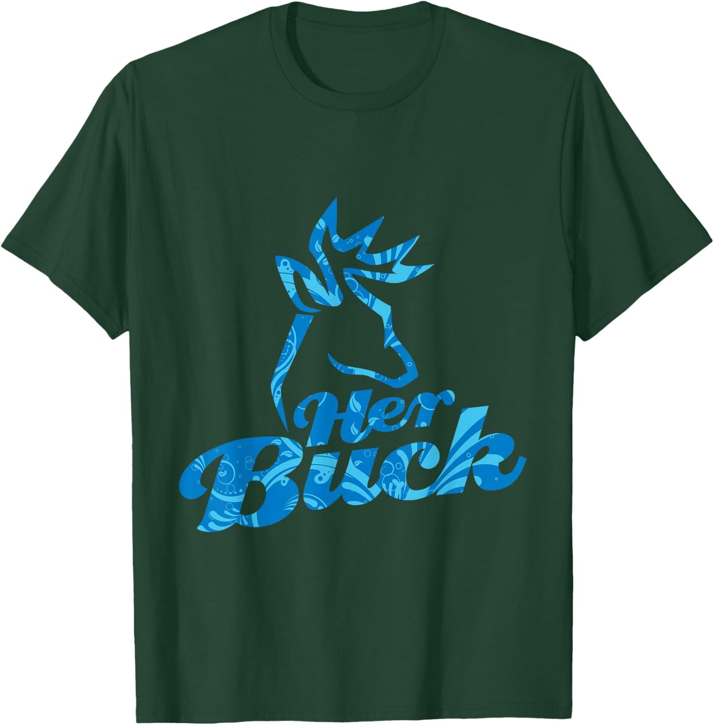 Her Buck & His Doe Matching Couple Shirts T-Shirt - T-Shirt | Forest