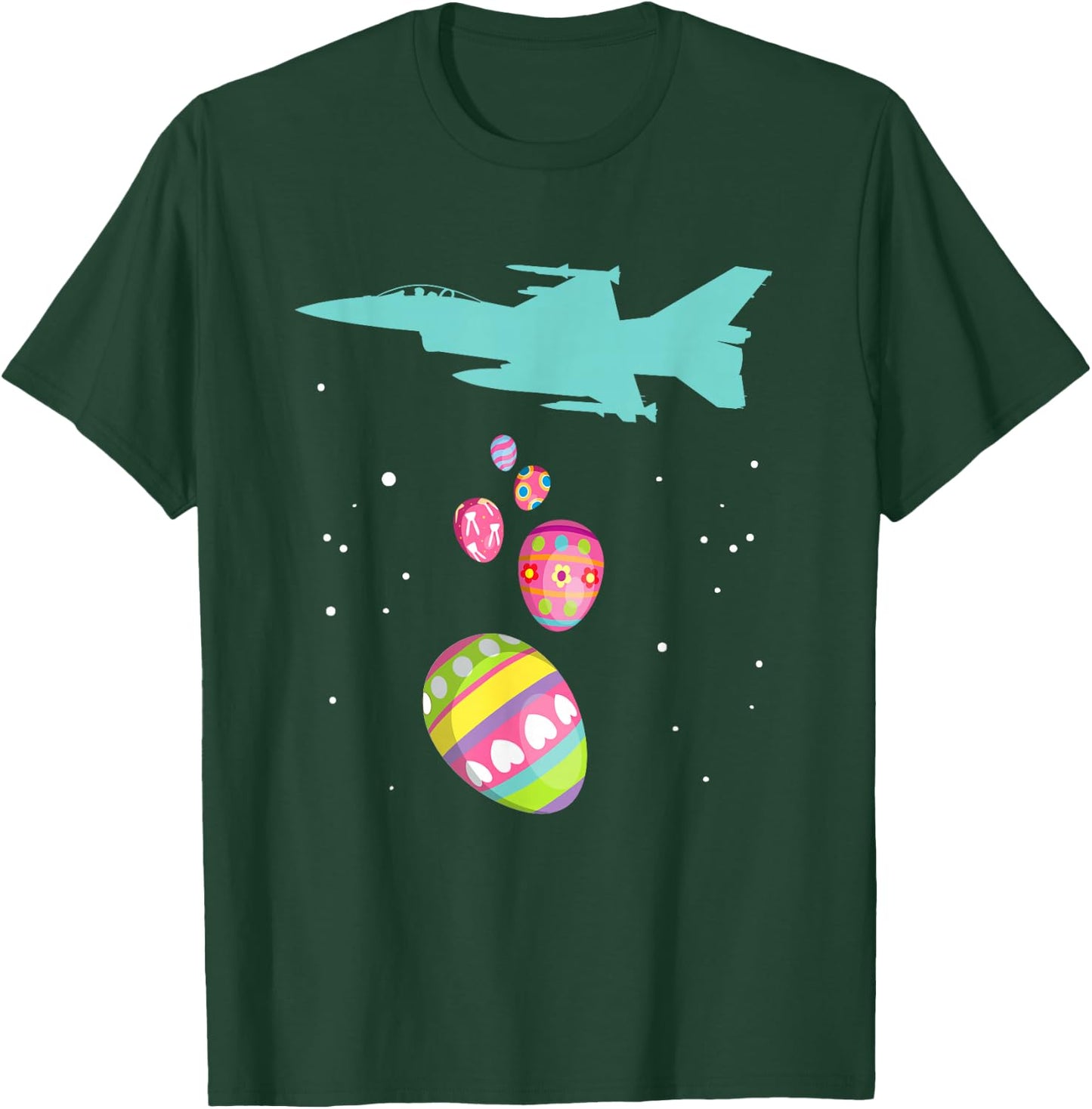 Easter Plane Pilot Shirt For Easter Break Easter Day T-Shirt - T-Shirt | Forest