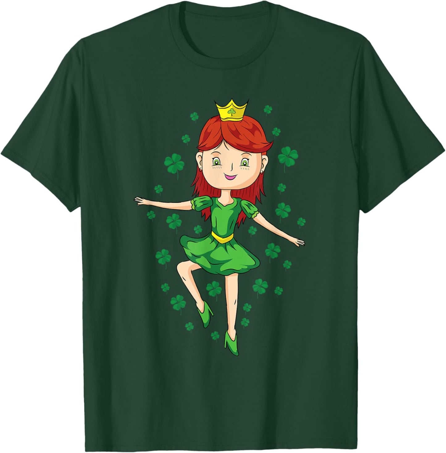 Dancing Irish Princess St Patricks Day Toddler Girls T-Shirt - T-Shirt | Forest