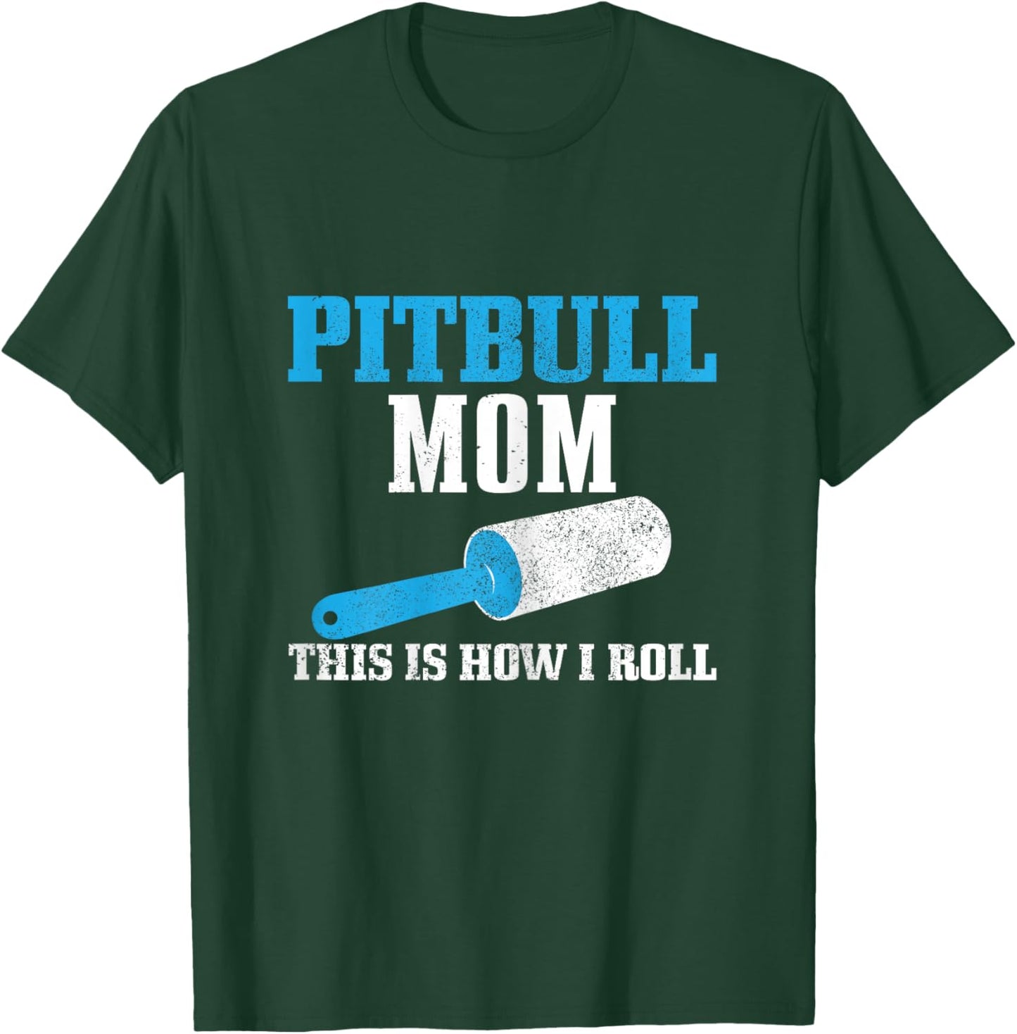 Pitbull Mom Dog Hair Funny Pitbull Mama T-Shirt - T-Shirt | Forest