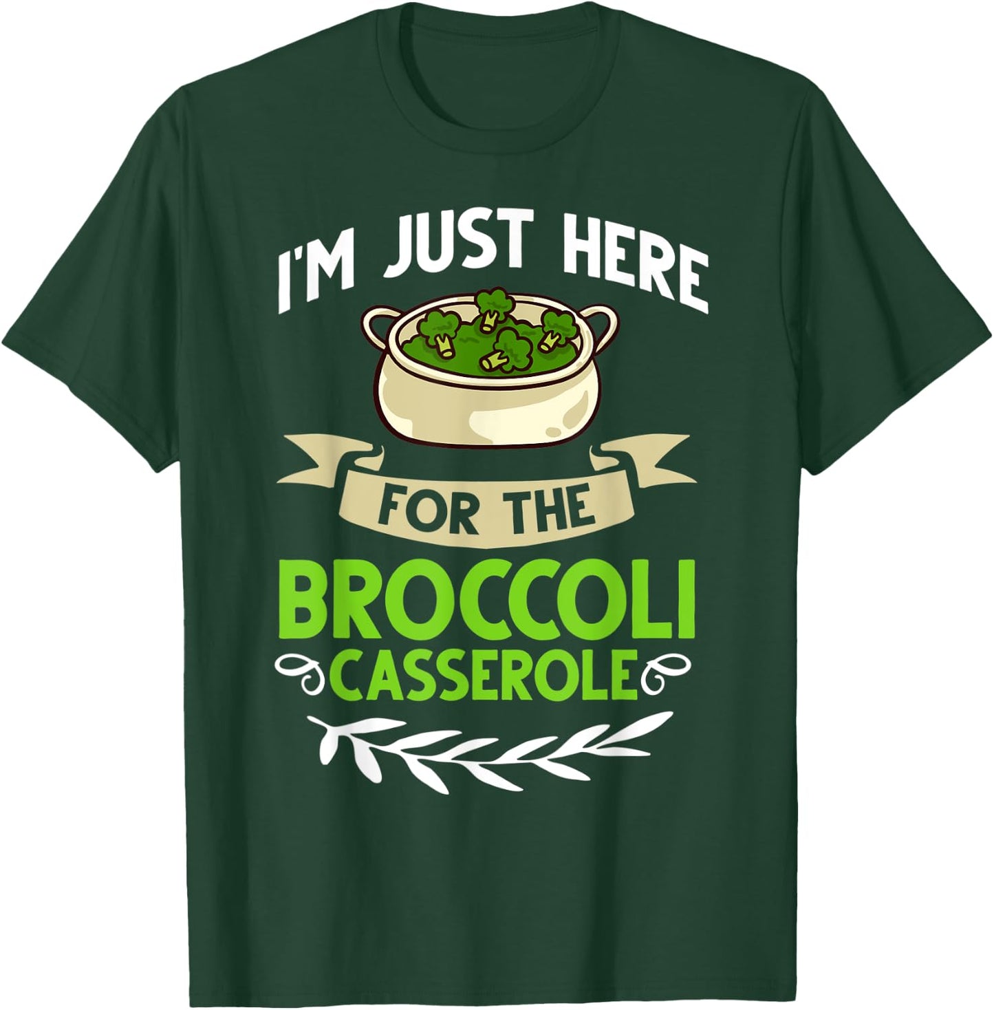 Broccoli Casserole Cheese Recipe Easy Food Dish Pan T-Shirt - T-Shirt | Forest