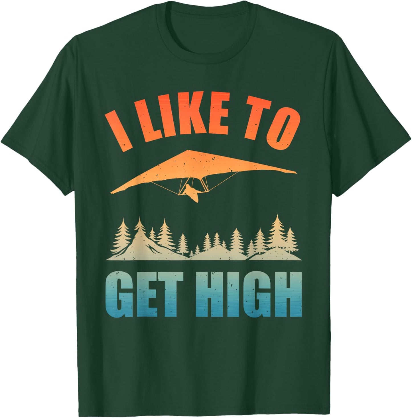 Cool Hang Glider Art Women Hang Glide Hang Gliding T-Shirt - T-Shirt | Forest