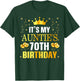 It's My Auntie's 70th Birthday Happy Birthday 70 Years Old T-Shirt - T-Shirt | Forest