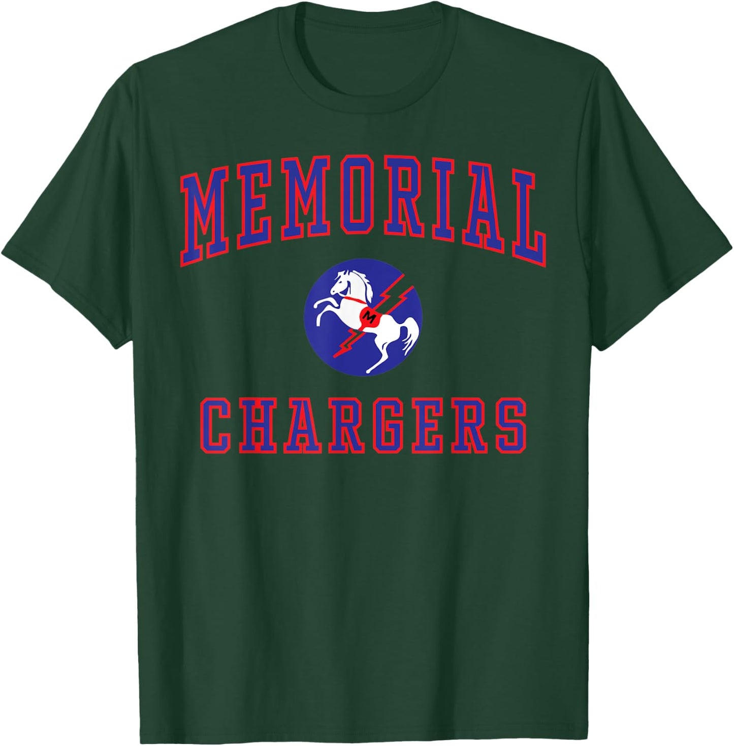 Memorial High School Chargers C1 T-Shirt - T-Shirt | Forest
