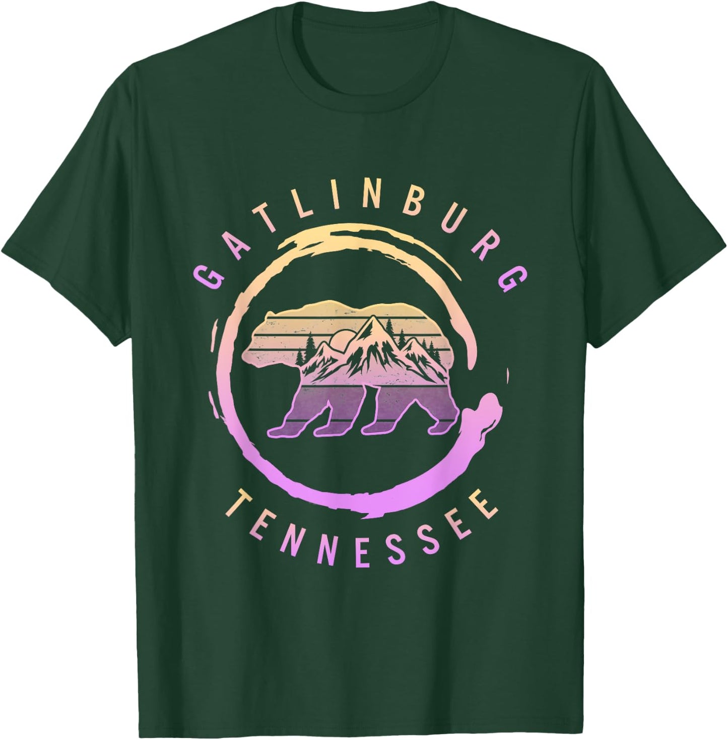 Gatlinburg Tennessee Great Smoky Mountains Bear Souvenir T-Shirt - T-Shirt | Forest