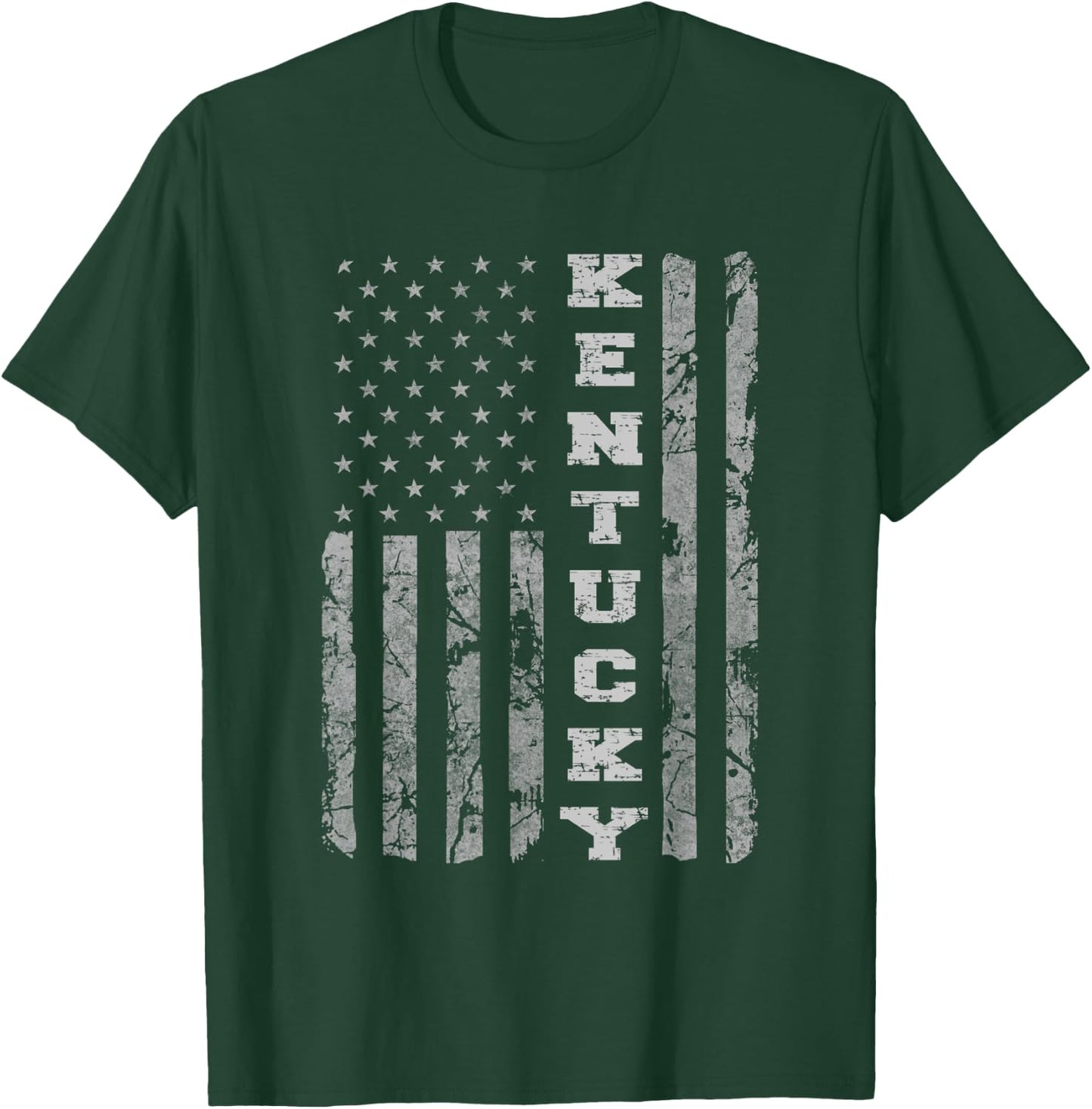 Kentucky Pride, American Flag T-Shirt - T-Shirt | Forest