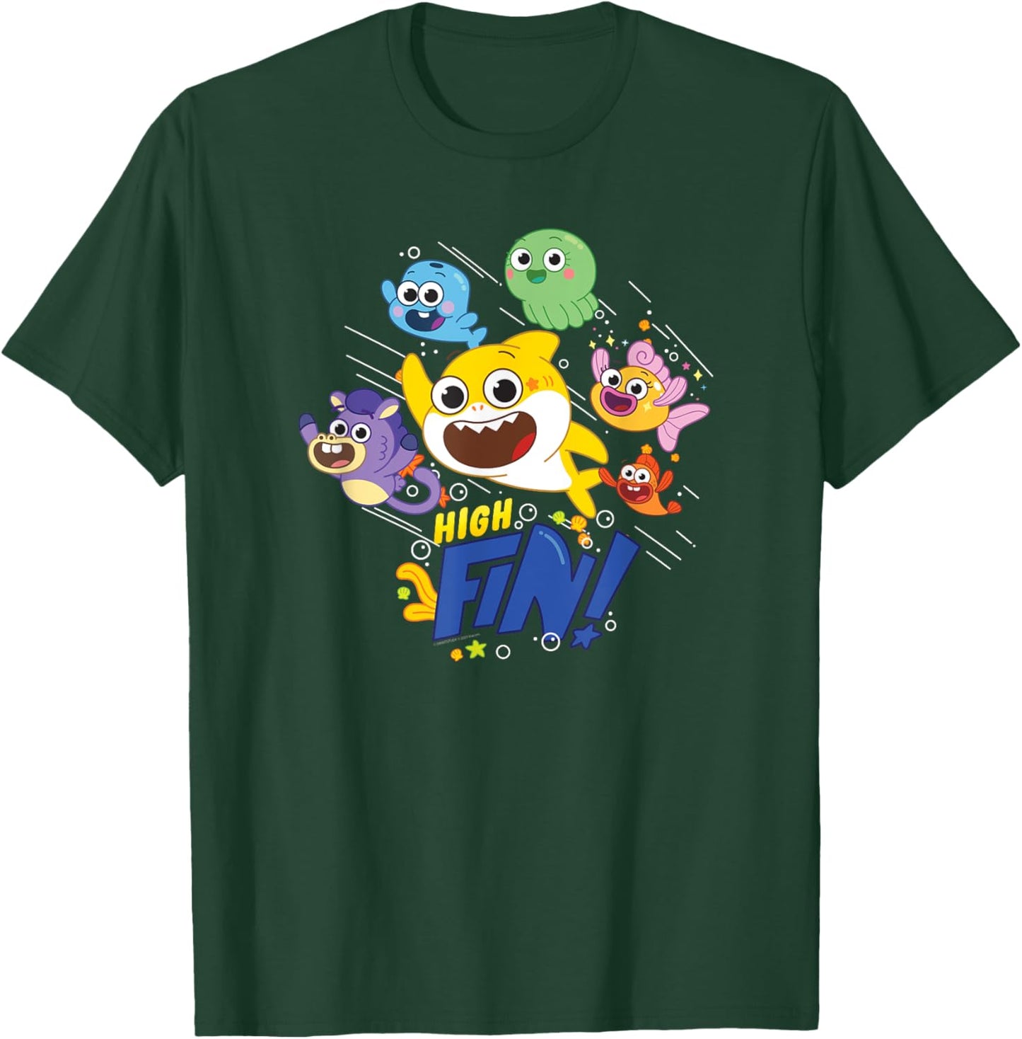 Baby Shark High Fin T-Shirt - T-Shirt | Forest