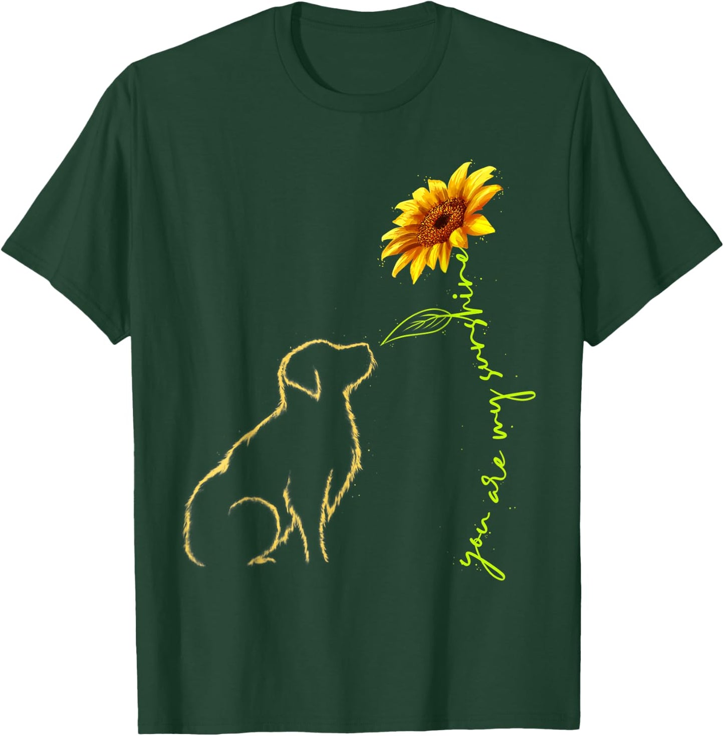Cute Dog You Are My Sunshines Golden Retrievers Women T-Shirt - T-Shirt | Forest