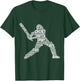 Cricket Player Men Youth Boys Kids T-Shirt - T-Shirt | Forest