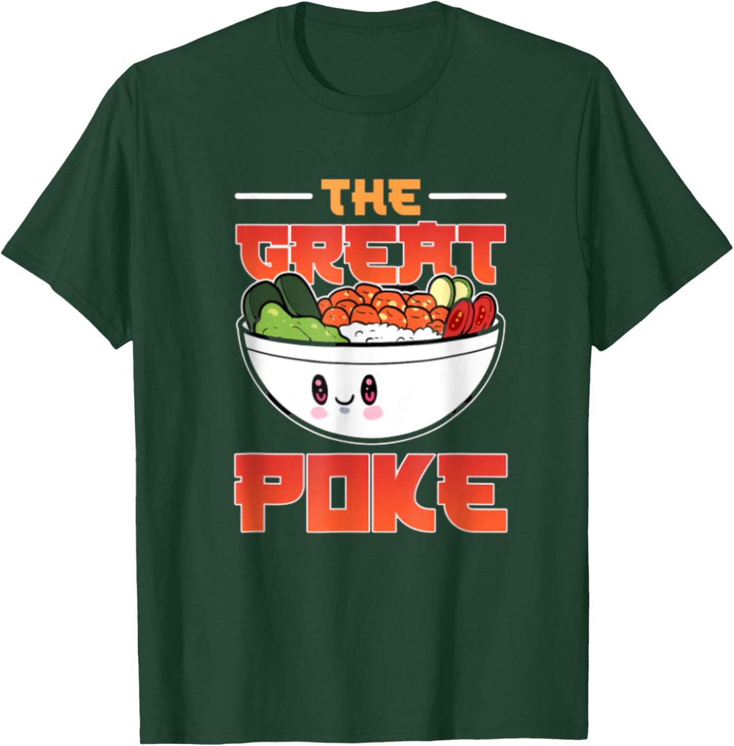 The Great Poke Bowl Anime T-Shirt - T-Shirt | Forest