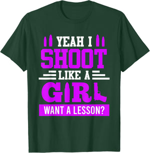 Shoot like a Girl Women's Shooting T-Shirt - T-Shirt | Forest