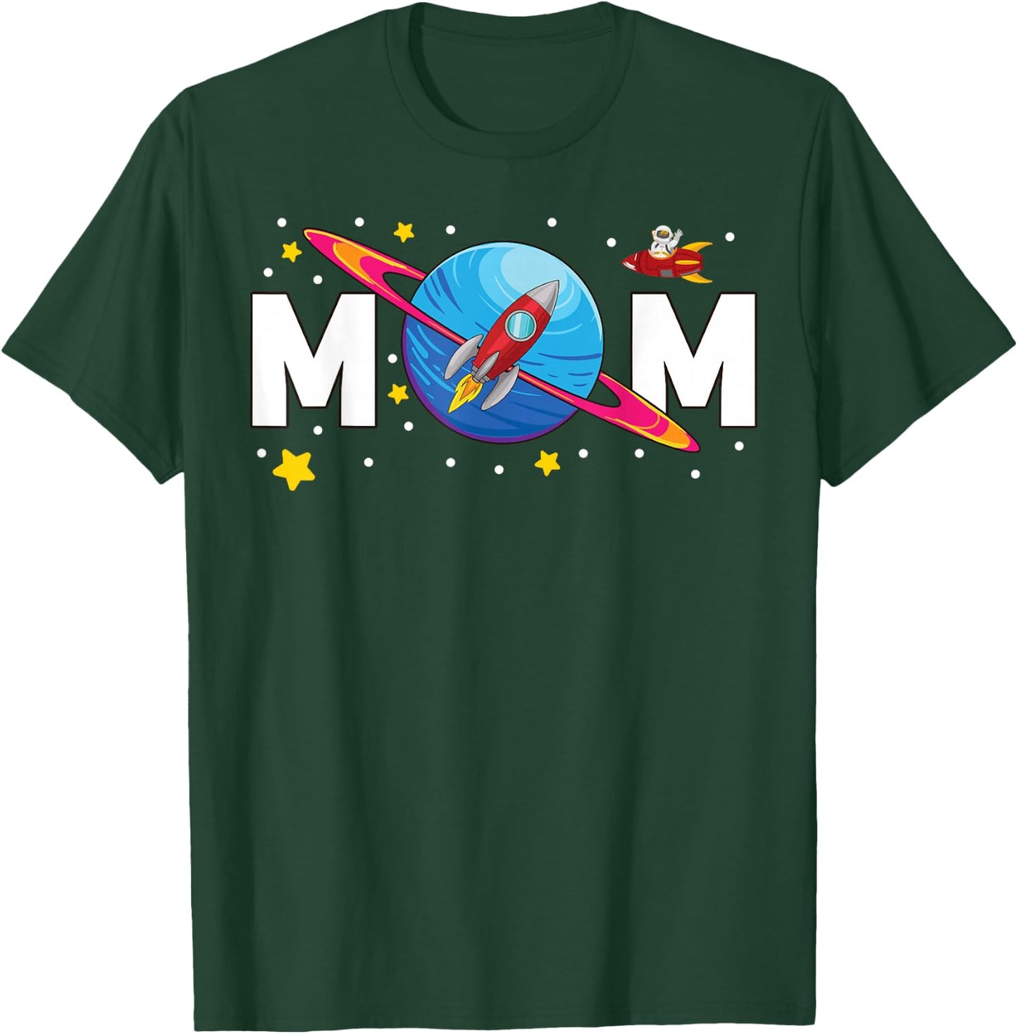 Mom Outer Space Birthday Party T-Shirt - T-Shirt | Forest