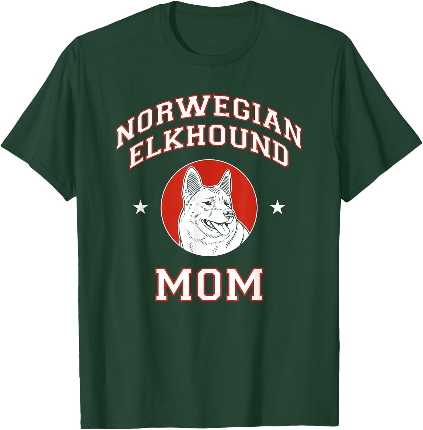 Norwegian Elkhound Mom Dog Mother T-Shirt - T-Shirt | Forest