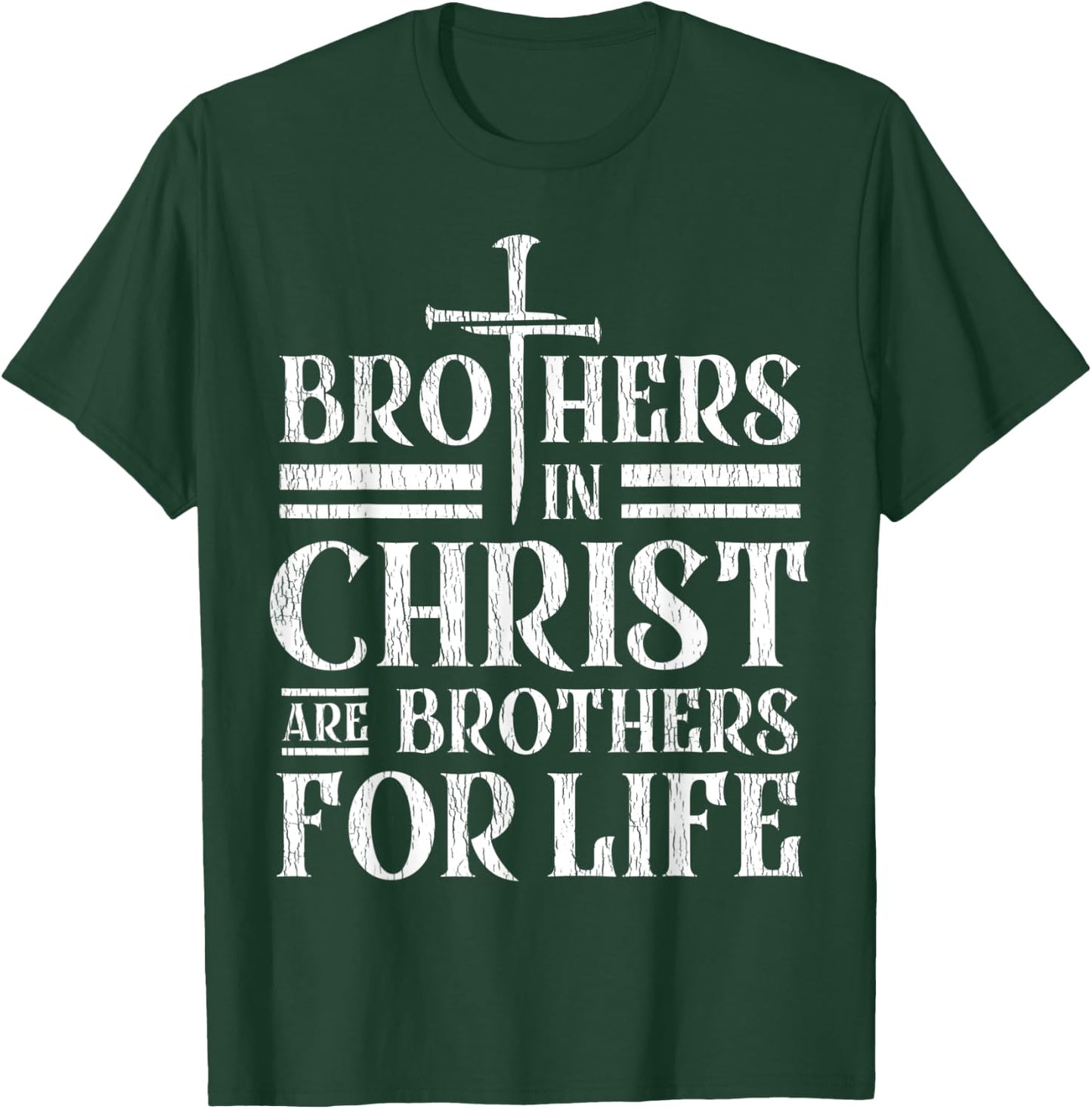 Brothers in Christ are brothers for life vintage T-Shirt - T-Shirt | Forest